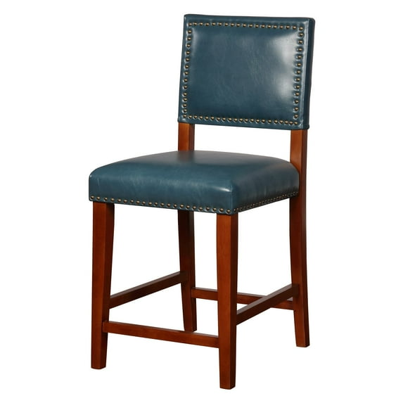 Linon Blake Counter Stool, 24 inch Seat Height, Multiple Colors