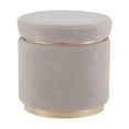 thumbnail image 1 of Linon Blanche Storage Ottoman Grey, 1 of 6