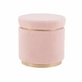 thumbnail image 1 of Linon Boho Blanche Storage Ottoman With Blush ST011BLUSH01ASU, 1 of 8