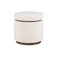 thumbnail image 1 of Linon Blanche Storage Ottoman Natural Walnut, 1 of 4