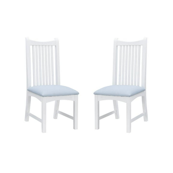 Linon Bonnie Upholstered  Side Chair White Set Of 2