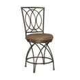 thumbnail image 1 of The Powell Big & Tall 24" Metal Crossed Legs Counter Stool, Dark Bronze, 1 of 10