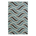 thumbnail image 1 of Linon Calibri Bridger Polypropylene 6'5"x9'3" Rug in Bone and Blue, 1 of 6