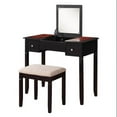 thumbnail image 1 of Linon Camden Vanity Set with Mirror and Stool, Black Cherry, 1 of 4