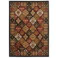 thumbnail image 1 of Linon Capri Area Rug Collection, Black and Burgundy, 6'5" x 9'3", 1 of 6
