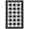 thumbnail image 1 of Capri Buffalo Check Rug, Black and White, 1 of 4