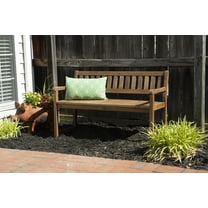 Linon Catalan Mid-Back Acacia Outdoor Bench, Acorn