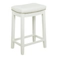 thumbnail image 1 of Linon Cessford 26" Backless Indoor Counter Stool, White Finish with White Faux Leather, Includes 1 Stool, 1 of 12