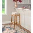 thumbnail image 1 of Linon Cessford 32" Backless Indoor Bar Stool, Rustic Brown with Natural Linen Fabric, Includes 1 Stool, 1 of 10
