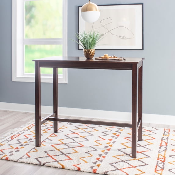 Linon Cessford Bar Height Pub Table, 42" Tall, Espresso