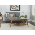 thumbnail image 1 of Linon Charlotte Coffee Table, Brown, 18.5 inches Tall, 1 of 10