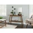 thumbnail image 1 of Linon Charlotte Console Table, Brown, with Shelf, 1 of 7