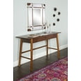 thumbnail image 1 of Linon Charlotte Desk, Rich Brown Finish, 30 inches Tall, 1 of 17