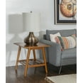 thumbnail image 1 of Linon Charlotte End Table, Brown, 22 inches Tall, 1 of 10