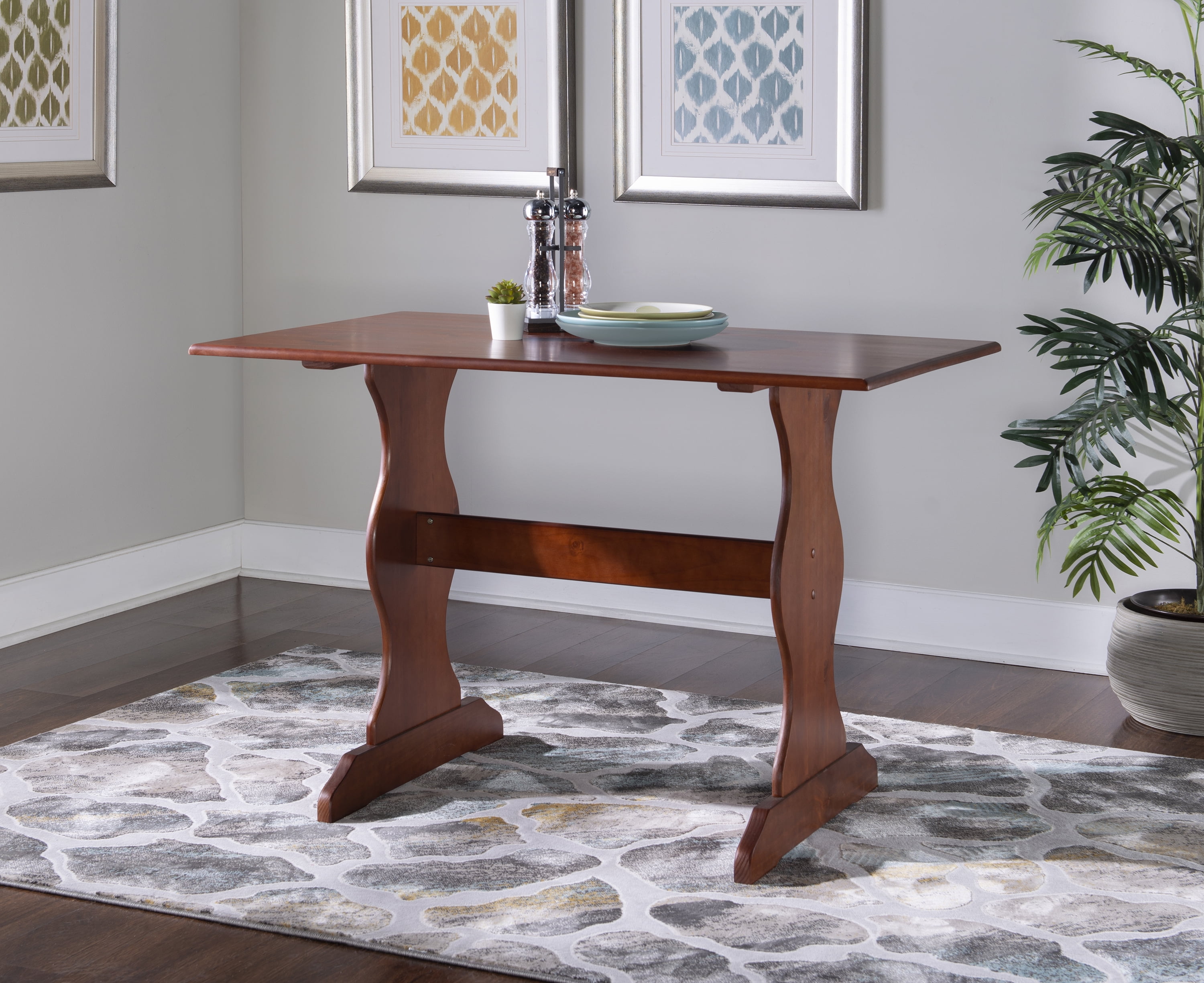 Chelsea Walnut Rectangular Wood Dining Table