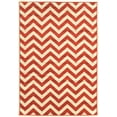 thumbnail image 1 of Linon Claremont Chevron Power Loomed Polypropylene 8'x10' Rug in Terracotta Red, 1 of 3