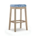 thumbnail image 1 of Linon Claridge 32" Backless Wood Bar Stool, Rustic Brown/Coastal, Includes 1 Stool, 1 of 5