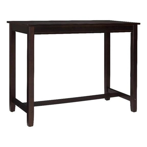 Linon Claridge 36" Rectangle Dining Table, Walnut