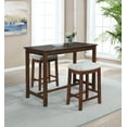 thumbnail image 1 of Linon Claridge Counter Height Pub Table, 36" Tall, Rustic Brown Finish, 1 of 4