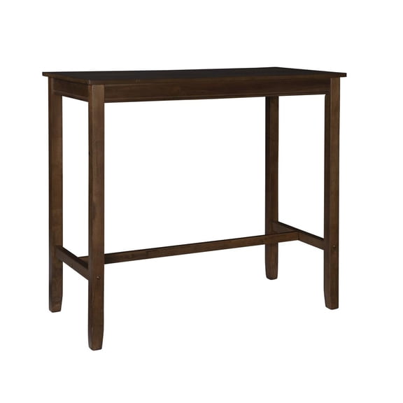Linon Claridge 42 Inch Bar Height Pub Table, Rustic Brown