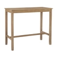 thumbnail image 1 of Linon Claridge Wood Bar Height Pub Table, 42" Tall, Distressed Acacia Brown Finish, 1 of 13