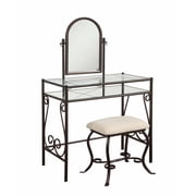 Linon Clarisse Metal Vanity Set