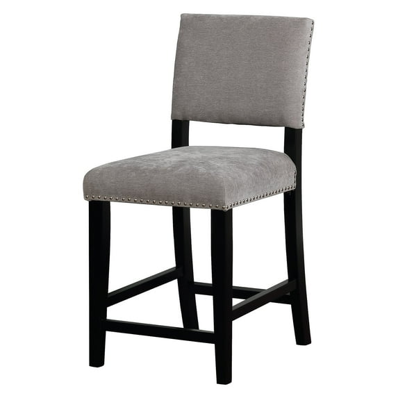 Linon Clayton Washed Velvet Counter Stool, 24 inch Seat Height, Multiple Colors