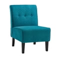 thumbnail image 1 of coco teal blue accent chair, 1 of 3