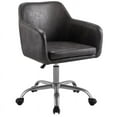 thumbnail image 1 of Linon Colton 13.5 in Task Chair with Adjustable Height & Has Arms, 300 lb. Capacity, Charcoal, 1 of 11