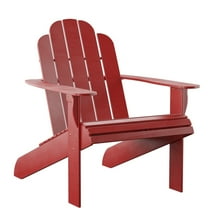 Linon Comfort Back Acacia Wood Adirondack Chair, Red Finish