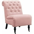thumbnail image 1 of Linon Cora Tufted Slipper Chair, Washed Linen, 20 inch Seat Height, Multiple Colors, 1 of 2