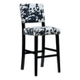 thumbnail image 1 of Linon Corey 30" Cow Print Bar Stool with Frame in Black Wood, 1 of 15