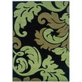 thumbnail image 1 of Corfu Power Loomed 1'10" 2'10" Rug, Black/Lime, 1 of 3