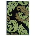 thumbnail image 1 of Linon RUG-CU1381 8 x 10 ft. 3 in. Corfu Loomed Indoor Area Rug - Black & Lime, 1 of 2