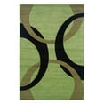 thumbnail image 1 of Linon RUG-CU0758 5 x 7 ft. 7 in. Corfu Loomed Indoor Area Rug - Lime & Black, 1 of 2