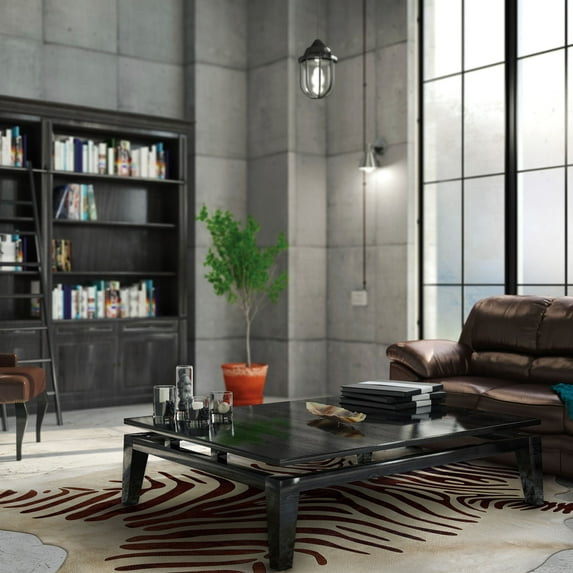 Cowhide, Brown Stencil and Brown Stencil Full Skin
