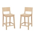 thumbnail image 1 of Linon Darcy 24" Indoor Wood Counter Stool, Set of 2, Unfinished, 1 of 13