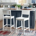 thumbnail image 1 of Linon Darcy 24" Indoor Wood Counter Stool, Set of 2, White, 1 of 10