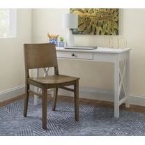 Linon Darcy Mid-Century Dining Side Chair, Set of 2, Natural Finish