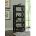 thumbnail image 1 of Linon Davis Bookcase, Black, 1 of 6