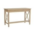 thumbnail image 1 of Linon Davis Single Drawer Writing Desk, 46" W x 20" D, Driftwood Finish, 1 of 25
