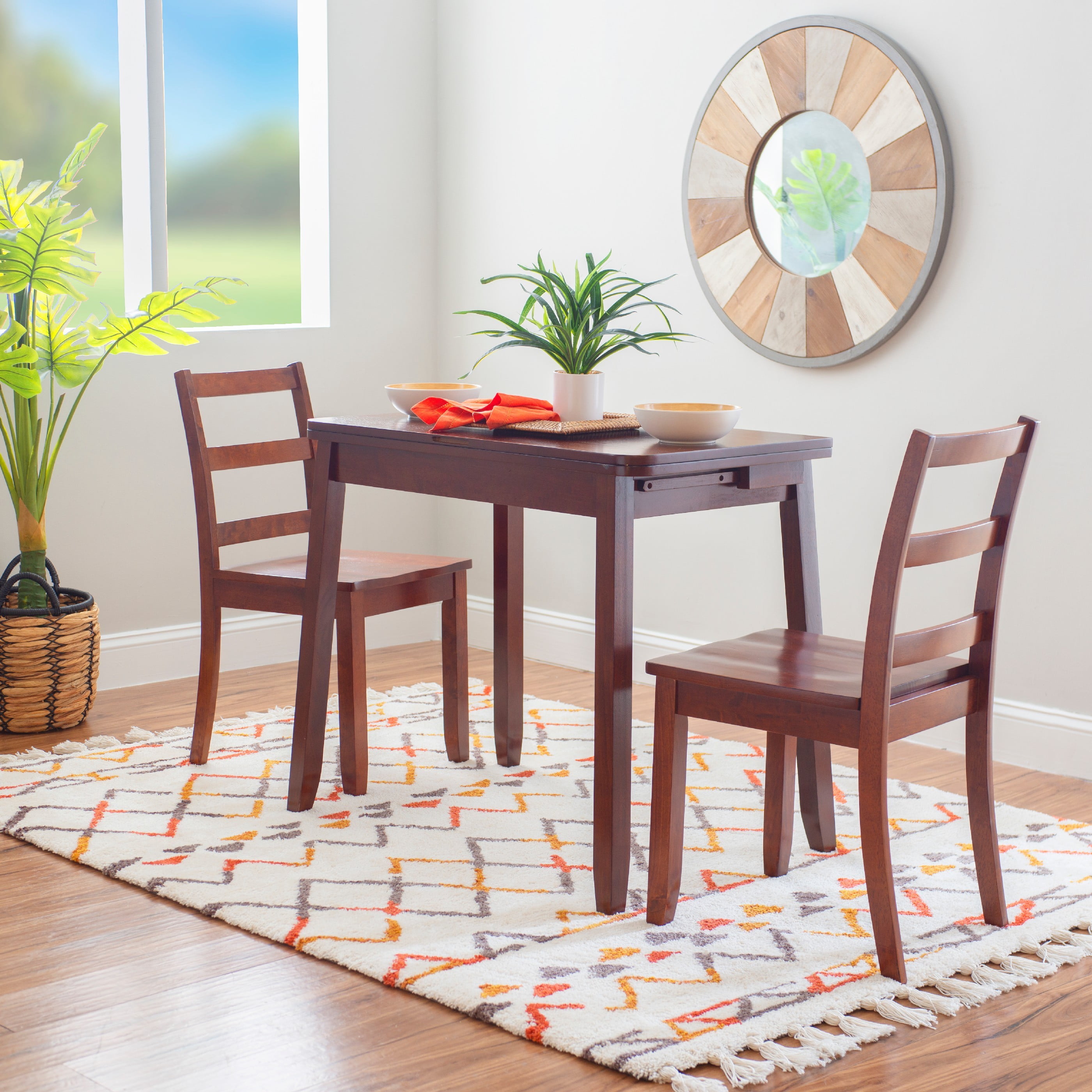 3 piece folding deals dining table set