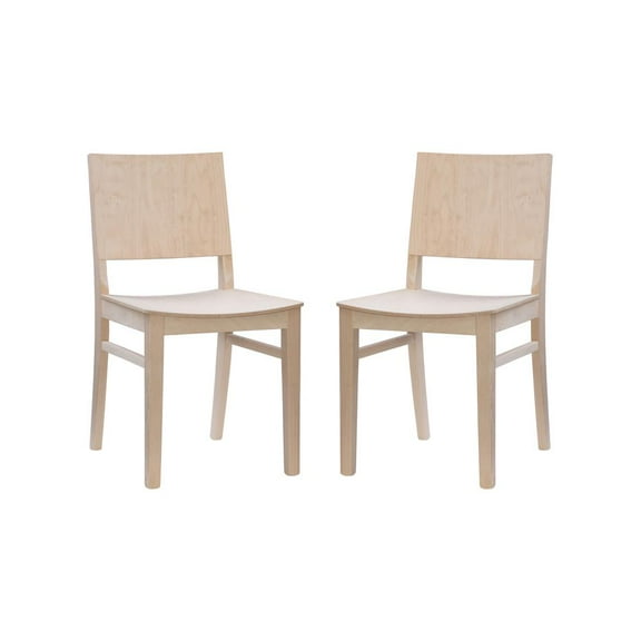 Linon Devin Side Chair Unfinished- Set Of Two