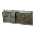 thumbnail image 1 of Linon Dorlan 2-Slot Metal Mailbox, Horizontal, Gray Finish, 1 of 3