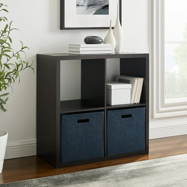 Linon Duhon 4-Cubby Storage Cabinet, Espresso