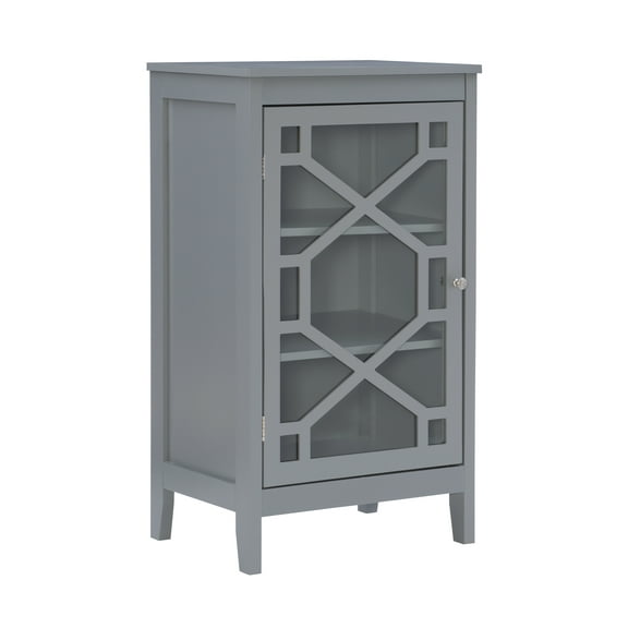 Linon Durable Fetti Small Accent Cabinet, Wood Gray