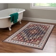 thumbnail image 1 of Contemporary Home Living 3.25' x 5' Tile Patchwork Area Throw Rug - Black and Cream, 1 of 7