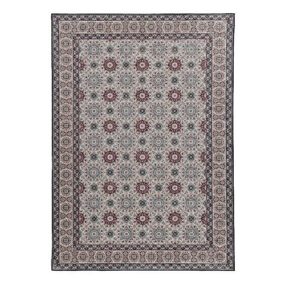 Linon Eclipse Candor Woven Polyester 5'x 7' Area Rug Ivory