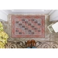 thumbnail image 1 of Contemporary Home Living 2.25' x 3.25' Floral Patchwork Rectangular Area Throw Rug - Red and Cream, 1 of 8