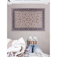 thumbnail image 1 of Contemporary Home Living 2.25' x 3.25' Floral Rectangular Area Throw Rug - Cream and Blue, 1 of 7